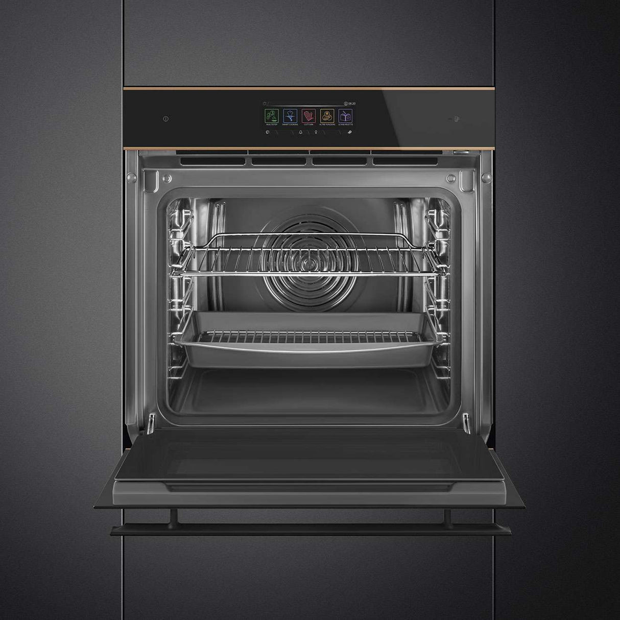 Smeg 60cm Dolce Stil Novo Combi Steam Oven Black SOA6606WS4PNR