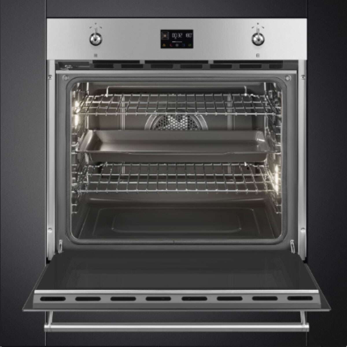Smeg 76cm Classic Thermoseal Electric Oven Stainless Steel SOPA3302TPX