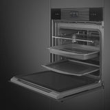 Smeg 60cm Linea Combi Steam Oven Black SOPA6102S2PB3
