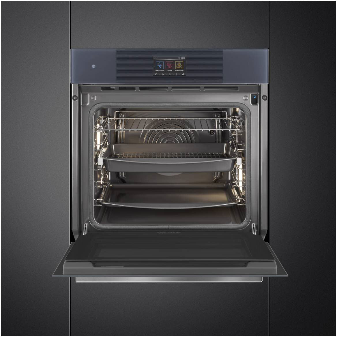 Smeg 60cm Linea Combi Steam Oven Neptune Grey SOPA6104S2PG