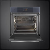 Smeg 60cm Linea Combi Steam Oven Neptune Grey SOPA6104S2PG