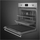 Smeg 60cm Classic Pyrolytic Built-In Electric Oven SOPA6301TX