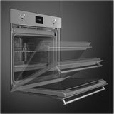 Smeg 60cm Classic Pyrolytic Built-In Electric Oven SOPA6301TX