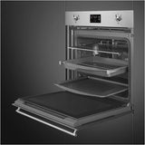 Smeg 60cm Classic Pyrolytic Electric Steam Oven SOPA6302S2PX