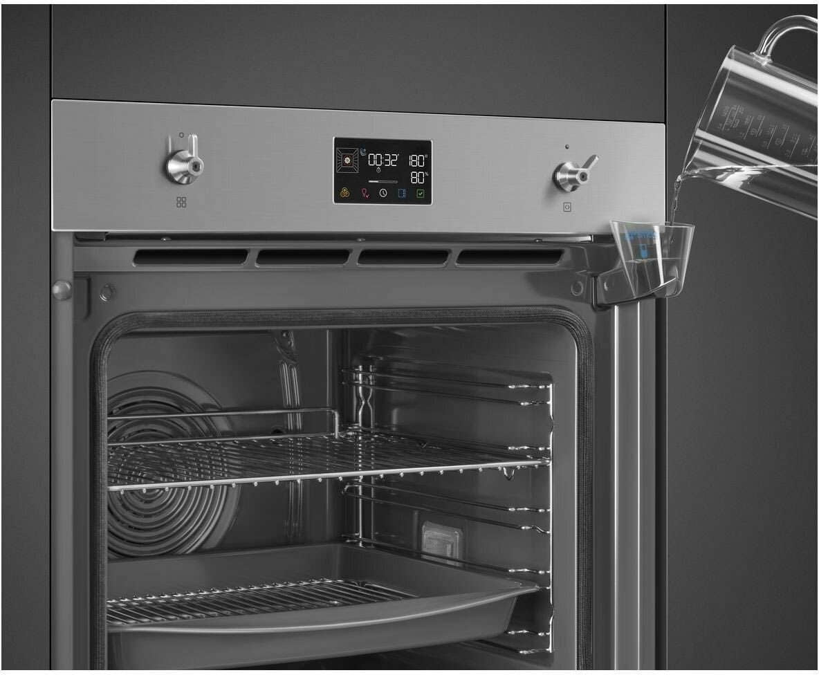 Smeg 60cm Classic Pyrolytic Electric Steam Oven SOPA6302S2PX