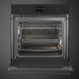 Smeg 60cm Classic Pyrolytic Oven Matte Black SOPA6302TN