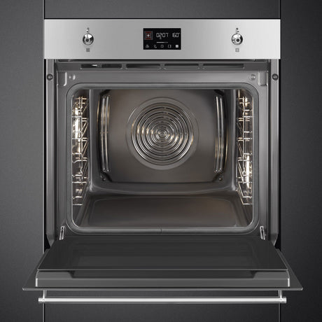 Smeg 60cm Classic Pyrolytic Oven Stainless Steel SOPA6302TX
