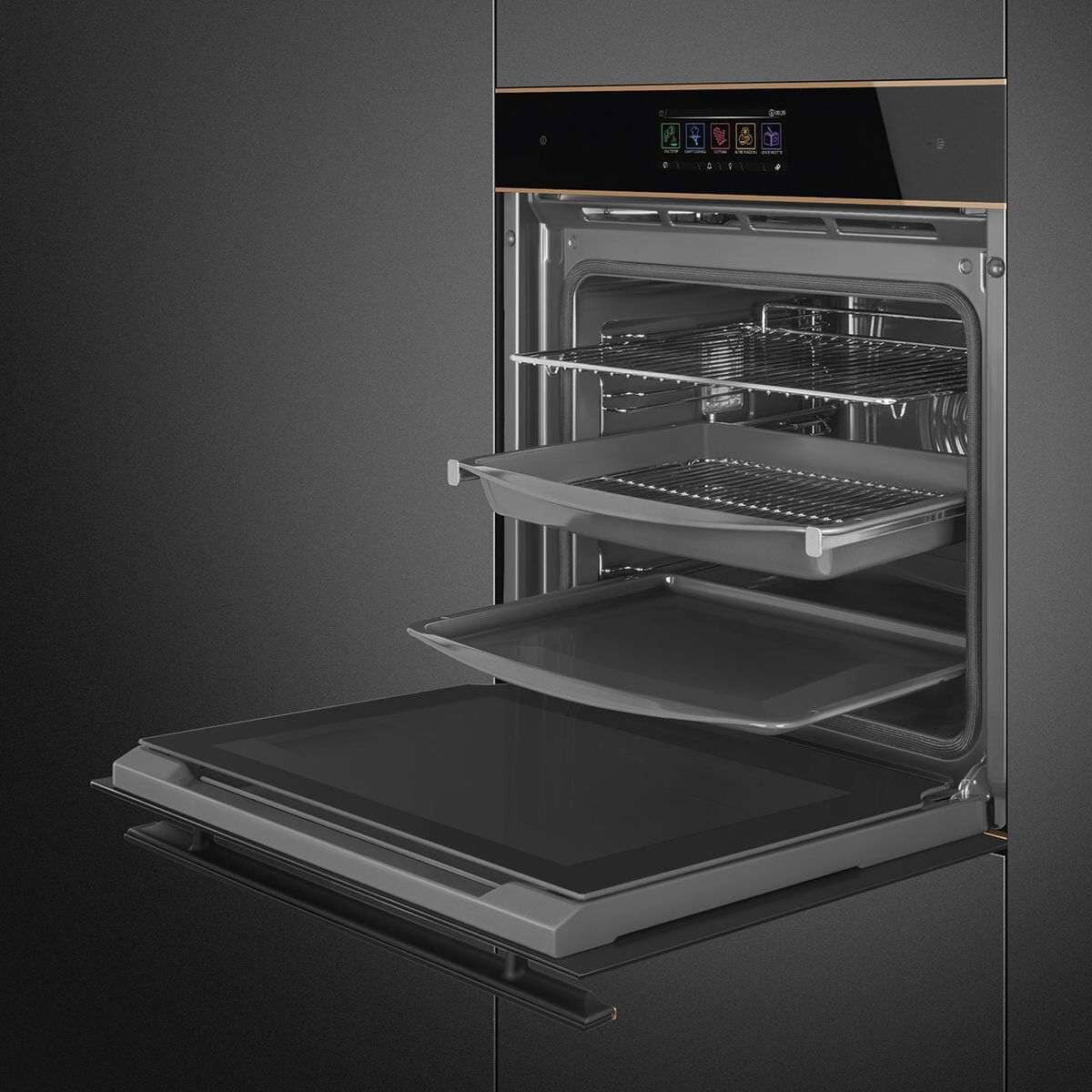 Smeg 60cm Dolce Stil Novo Combi Steam Oven Black SOPA6606WS2PNR