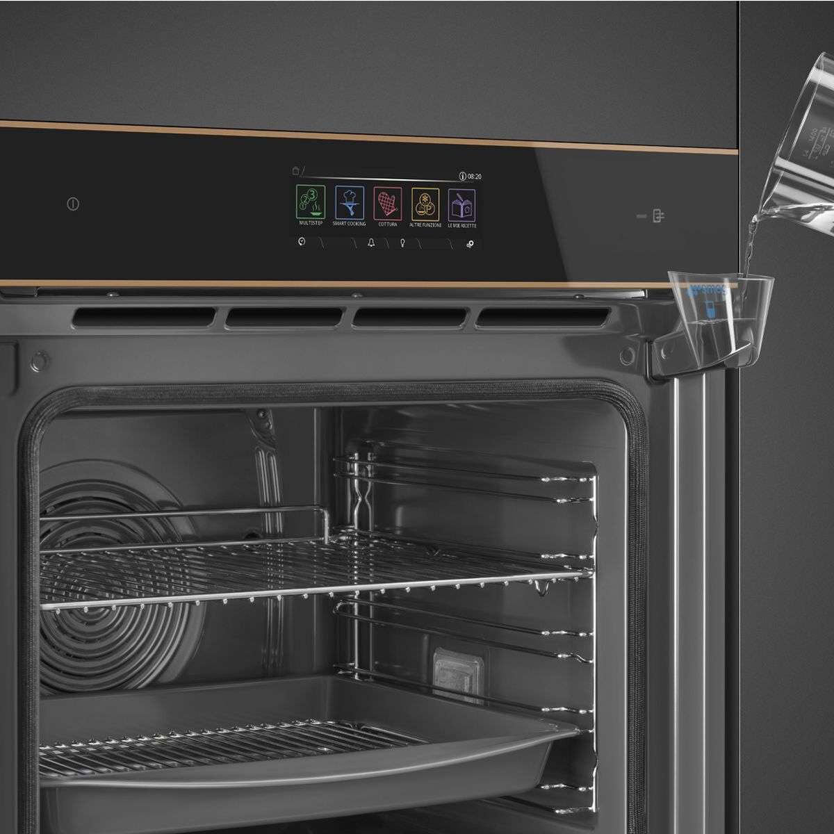 Smeg 60cm Dolce Stil Novo Combi Steam Oven Black SOPA6606WS2PNR