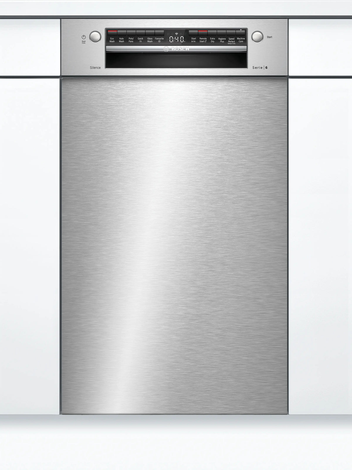 Bosch Series 6 45cm Built Under Dishwasher Brushed Steel SPU6IMS01A