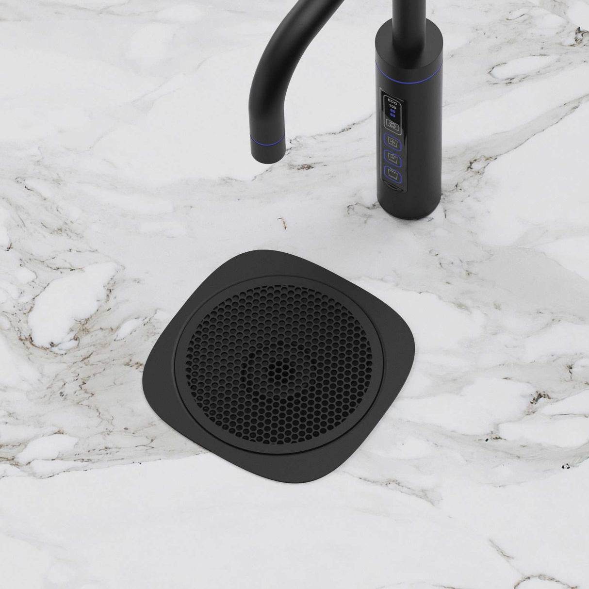Puretec SPARQ Stand Alone Font Drip Tray Matt Black SQ-FONT-BK