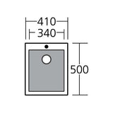 Oliveri Santorini Black Standard Bowl Inset Sink ST-BL1531