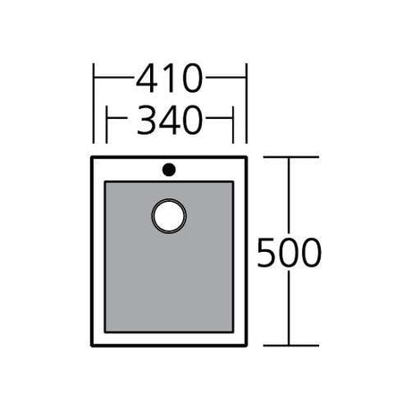 Oliveri Santorini Black Standard Bowl Inset Sink ST-BL1531