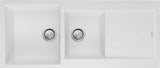 Oliveri Santorini White 1 & 3/4 Bowl Inset Sink With Drainer ST-WH1510
