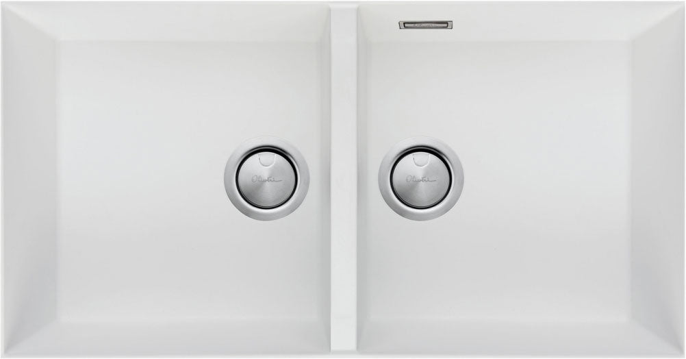 Oliveri Santorini Double Bowl Undermount Sink ST-WH1563UOF
