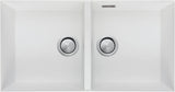 Oliveri Santorini Double Bowl Undermount Sink ST-WH1563UOF