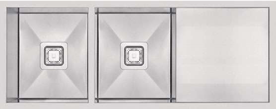 Abey Lugano Double Bowl Undermount Sink ST340DU