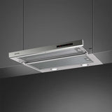 Smeg 60cm Telescopic SlideOut Rangehood Silver STH650X2