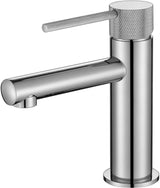 Modern National Star Mini Basin Mixer Tap With Knurled Handle STRM001+STRM001-H2