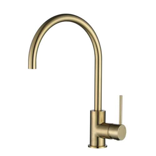 Modern National Star Mini Kitchen Mixer Tap Brushed Bronze STRM004BM