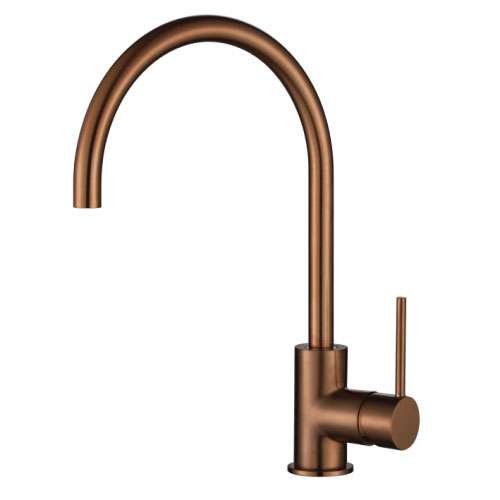 Modern National Star Mini Kitchen Mixer Tap PVD Champagne STRM004CM