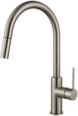 Modern National Star Mini Pull Out Kitchen Mixer Tap Brushed Nickel STRM005BN