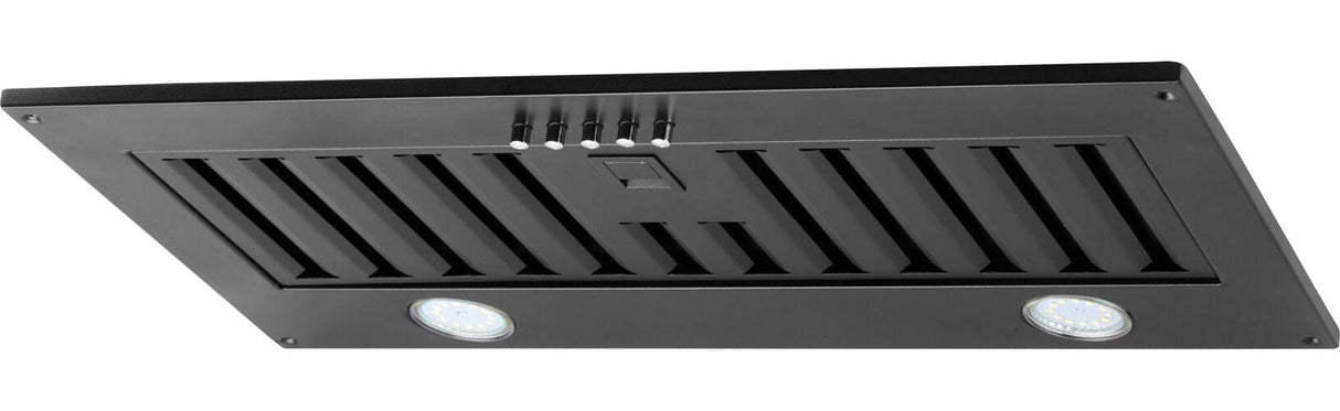 Schweigen 60cm Non-Silent 1080m3/hr Black Undermount Rangehood SWU-6B