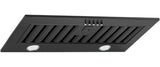 Schweigen 60cm Non-Silent 1080m3/hr Black Undermount Rangehood SWU-6B