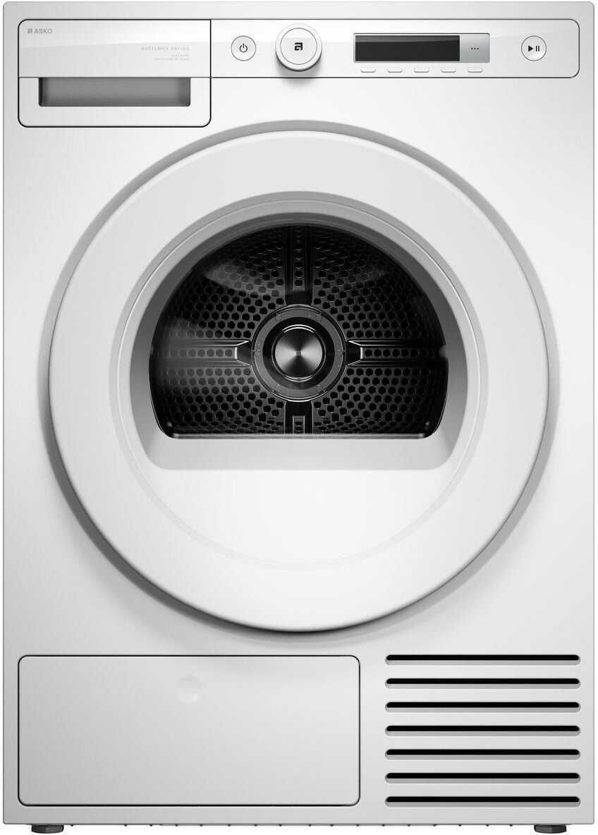 ASKO Classic 8kg Butterfly Drying Heat Pump Dryer White T108HW.AU
