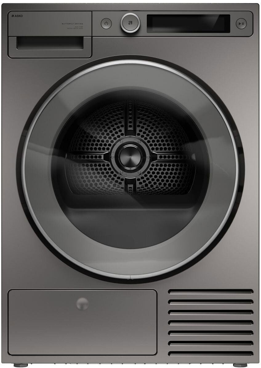 ASKO Style 9kg Butterfly Drying Tumble Dryer Titanium T509HPT.AU