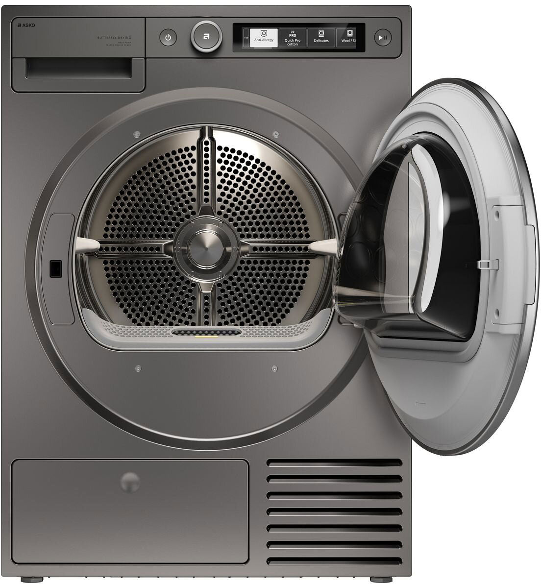 ASKO Style 9kg Butterfly Drying Tumble Dryer Titanium T509HPT.AU