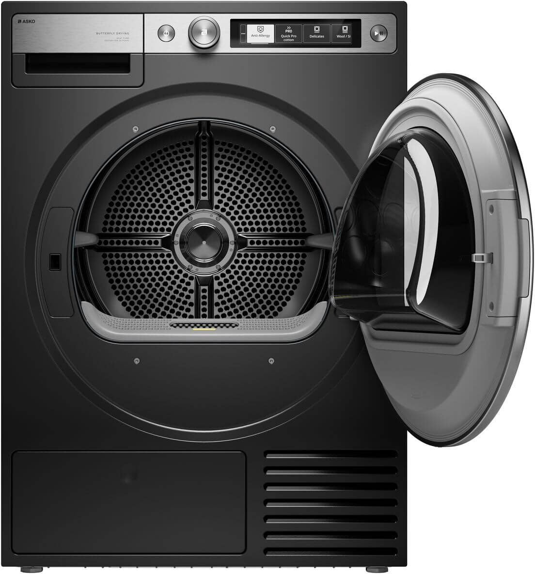 ASKO Style+ 9kg Butterfly Drying Heat Pump Dryer Graphite Black T709HUG.AU
