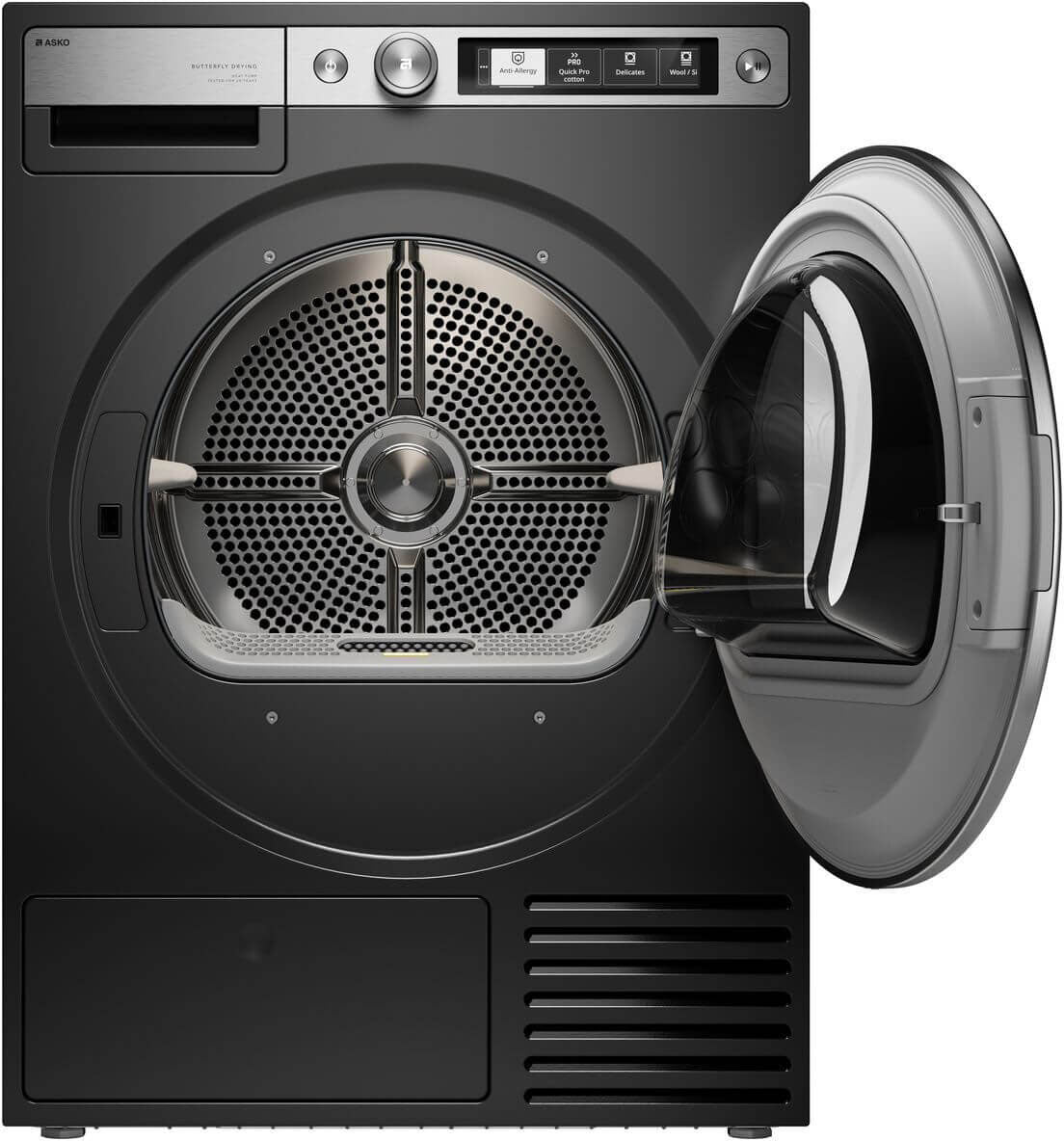 ASKO Style+ 9kg Butterfly Drying Heat Pump Dryer Graphite Black T709HUG.AU