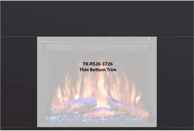 Modern Flames 7" Trim Kit for Redstone 26" TK-RS26-3726 | Greater Sydney Only