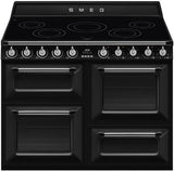 Smeg 110cm Victoria Freestanding Oven/Stove with Induction Hob Black TR4110IBL2