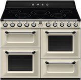 Smeg 110cm Victoria Freestanding Oven/Stove with Induction Hob Cream TR4110IP2