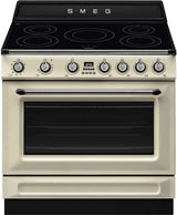 Smeg 90cm Victoria Freestanding Oven/Stove with Induction Hob Cream TR90IMP
