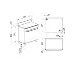 Smeg 90cm Victoria Freestanding Gas Oven/Stove Black TRA90GMBL