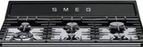 Smeg 90cm 68L Victoria Black Dual Fuel Freestanding Oven/Stove Black TRA93BL