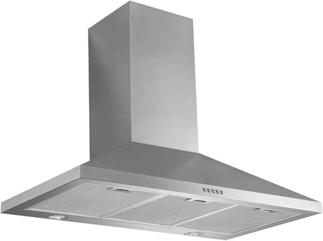 Schweigen 90cm Non-Silent 1080m3/hr Stainless Steel Wallmount Rangehood TRI-900