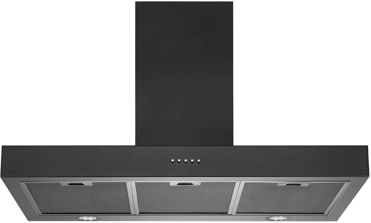 Schweigen 90cm Non-Silent 1080m3/hr Black Wallmount Rangehood TSH-900B