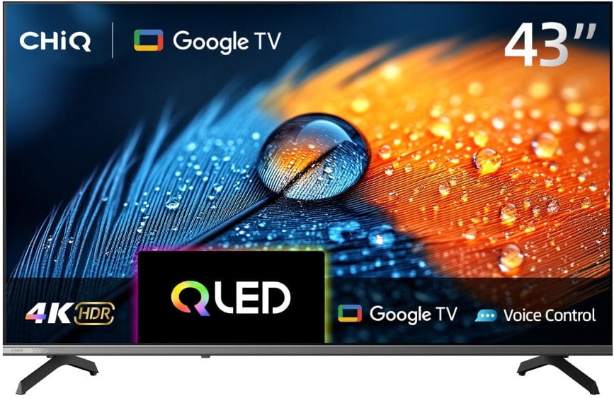 CHiQ 43" 4K QM10 QLED Smart Google TV U43QM10