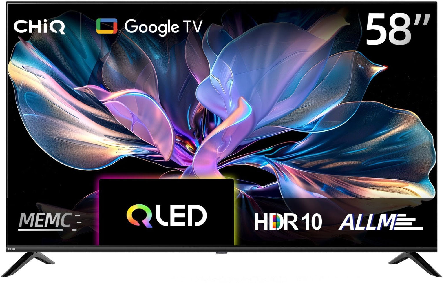 CHiQ 58" 4K QLED Google Smart TV