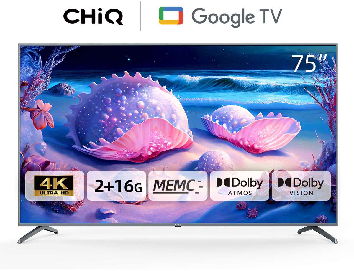 CHiQ 75" 4K Ultra HD LED Google TV U75F8TG
