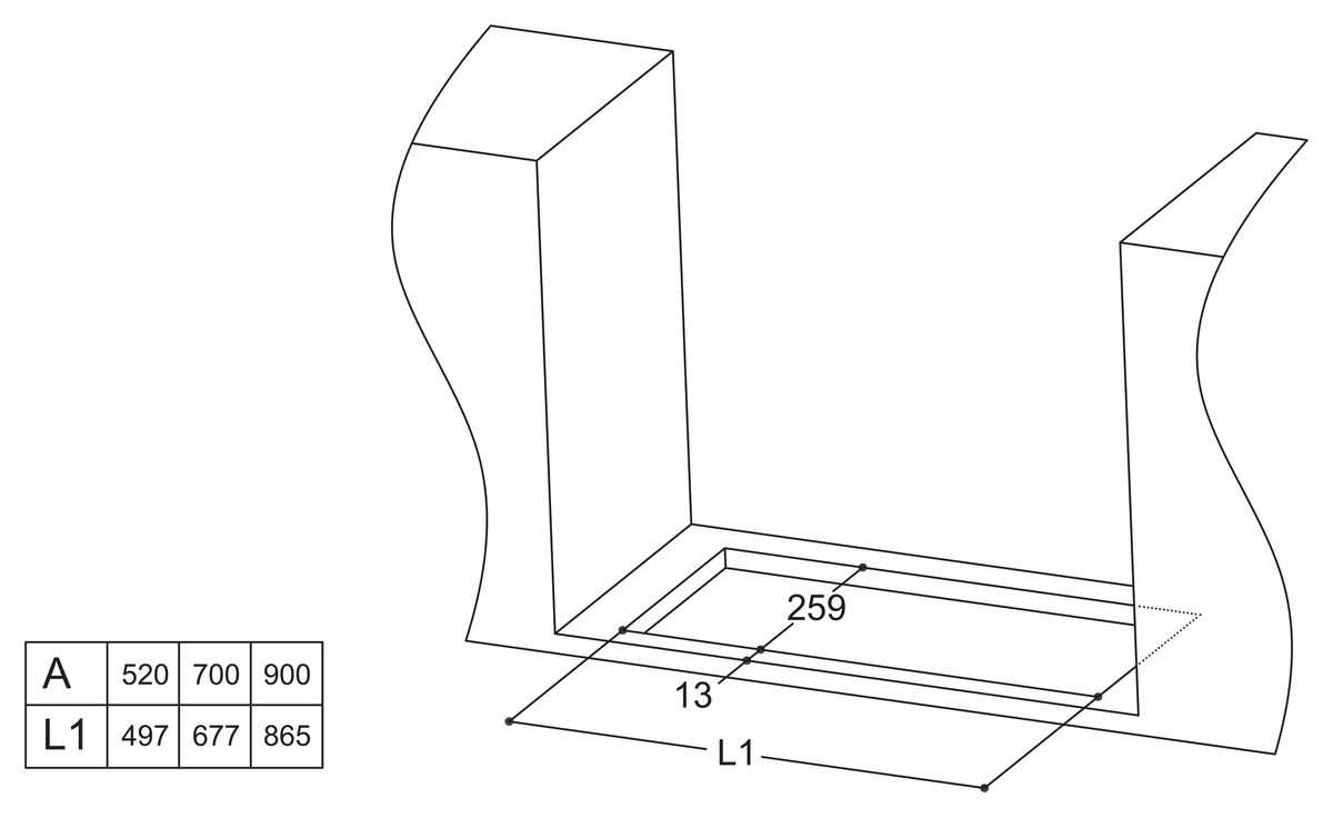Casa 90cm Undermount Rangehood Stainless Steel UDMCA90