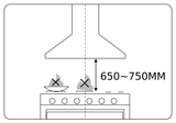 Casa 52cm Undermount Rangehood Black UDMCAD52GB