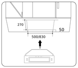 Casa 85cm Undermount Rangehood Black UDMCAD85GB