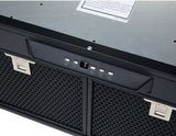 Schweigen 120cm Silent 3200m3/hr Black Undermount Rangehood UM1170-12BSE