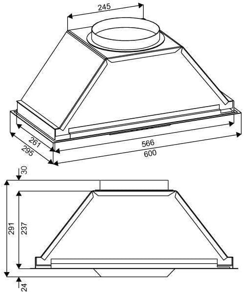 Schweigen 60cm Silent 900m3/hr Stainless Steel Undermount Rangehood UM1170-6ST