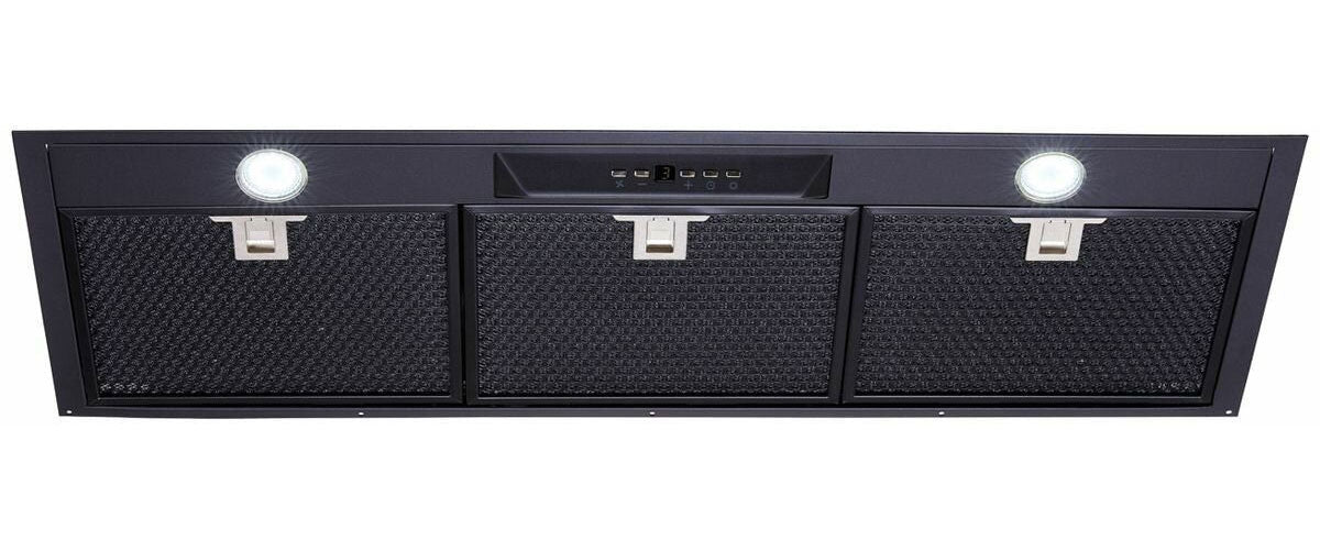 Schweigen 90cm Silent 1600m3/hr Black Undermount Rangehood UM1170-9BSP